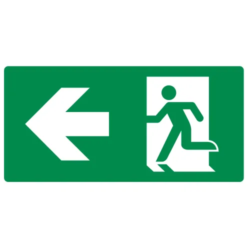 [BBS-000010087] Dubbelzijdig pictogram nooduitgang links / rechts