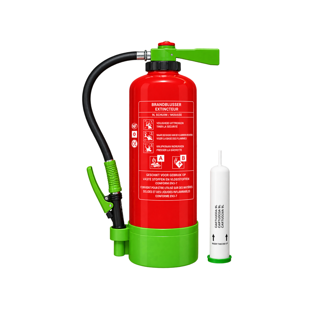 [BBS-000010170] Schuimblusser 9 liter – Fluorvrij – 34A-183B – Drukpatroon – BENOR
