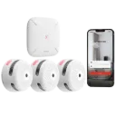 X-Sense Bundel – 3 Slimme Rookmelders XS01-M + SBS50 Communicatiehub
