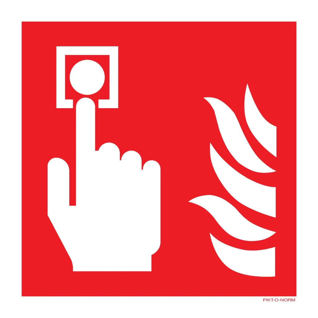 [BBS-000010139] Pictogram brandmelder (100x100mm, Sticker)