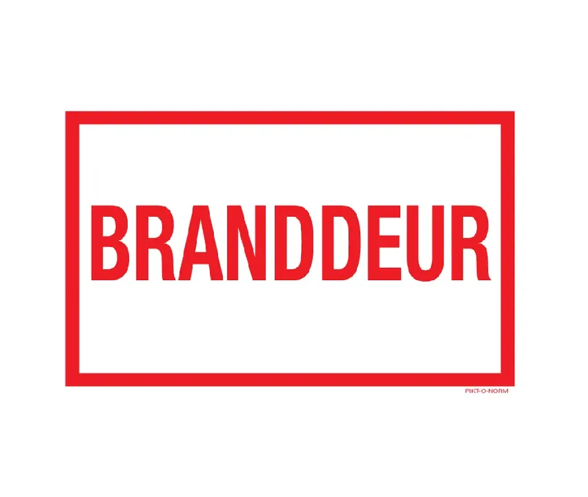 [BBS-000010127] Pictogram branddeur (175x115mm, Sticker)