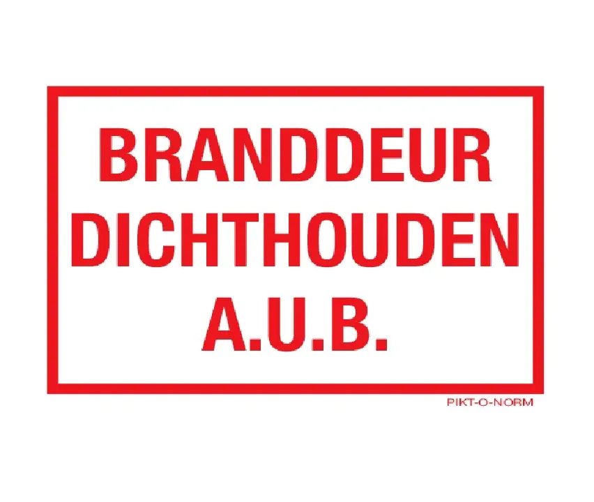 [BBS-000010123] Pictogram branddeur (100x70mm, PVC)