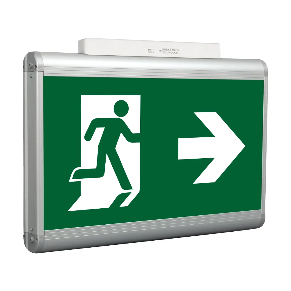 Eenvoudig te monteren, intern verlicht led-veiligheidsbord GRL-8X4/EM