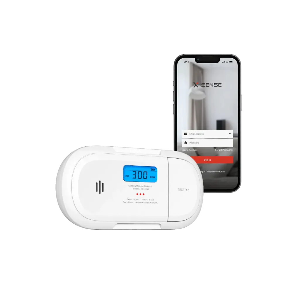 X-Sense XC04-WX Slimme WiFi Koolmonoxidemelder met Smartphone Meldingen