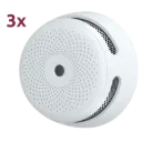 X-Sense XS01 Mini Autonome Rookmelder met 10 Jaar Batterij - Set van 3