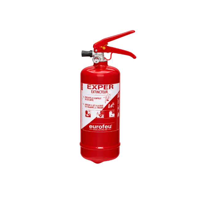 Poederblusser 2kg - 8A-70B-C - Permanente druk - BENOR Voertuigen