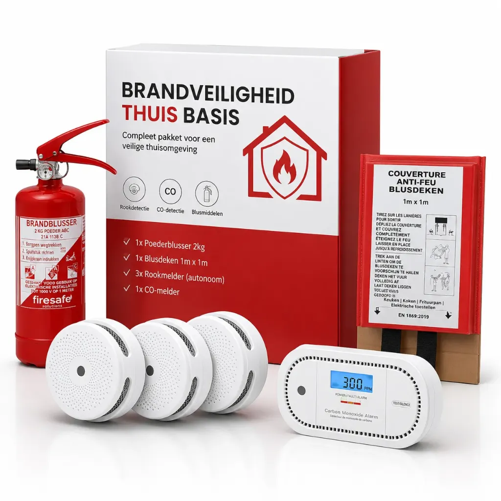 Brandveiligheid Thuis Basis – Compleet brandveiligheidspakket voor thuis